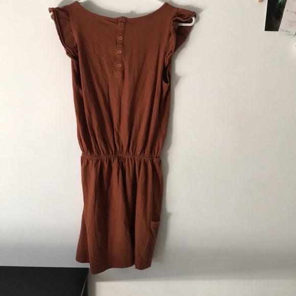 Rust orange vintage summer dress (with pockets!!!) - Picture 2 of 2